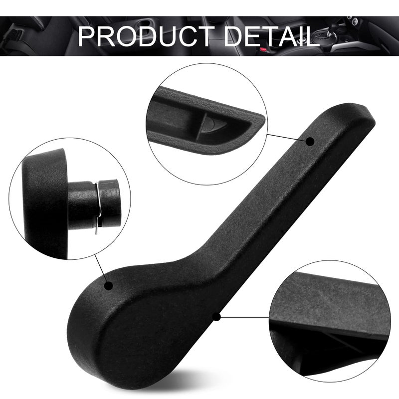 HUSUKU Seat Recliner Handle RH Passenger Side Front Ebony for Chevy GMC Pickup Truck SUV (Black) Replaces: 15232598 OE GM-2511B-FL - Image 4